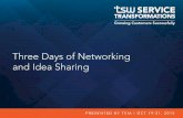 Networking and Idea Sharing at TSW 2015