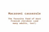 Macaroni casserole for Communitek