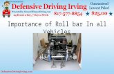 Importance of roll bar in all vehicles