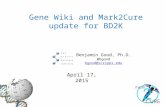 Gene Wiki and Mark2Cure update for BD2K