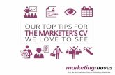 Top Tips for the Marketer's CV We Love to See