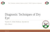 Diagnostic techniques of dry eye