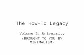 The How-To Legacy: Volume 2