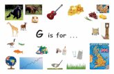 Picture Dictionary A-Z Flash Cards G is for