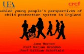 Disabled young people's perspectives of the child protection system in England