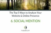 Top 5 Ways to Analyze Your Website: Social Mention