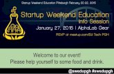 Startup Weekend Education Pittsburgh 2015 Info Session (@swedupgh)