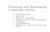 Planning and developing a records center