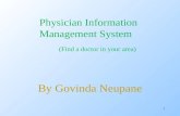 Physician information management system   govinda