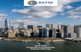 REFM 2015-2016 Corporate and University Training Offerings brochure