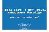 Total Cost of Travel: More Trips, or Better Trips?