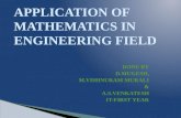 APPLICATION OF MATHEMATICS IN ENGINEERING FIELDS
