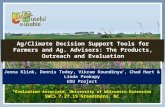 Ag/Climate Decision Support Tools for Farmers and Ag Advisor - koundinya
