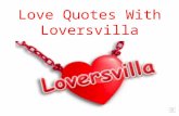 Love quotes with loversvilla
