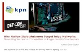 DEFCON 23 Why Nation-State Malwares Target Telco Networks - OMER COSKUN