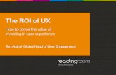 The ROI of UX