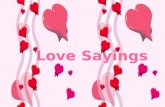 Love Sayings