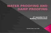 Water proofing and damp proofing