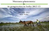 Monsoon progression in india  2012