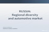 Russia: regional diversity and automotive market (car sales)