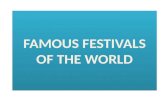 Famous festivals of the world