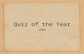 Quiz Of The Year