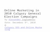 Online marketing and 2010 Elections in Calgary