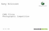 Sony Ericsson C905 Online Photographic Competition Casestudy