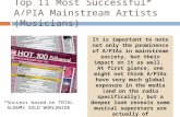 Top 11 Most Successful A/PIA Mainstream Artists (Musicians)