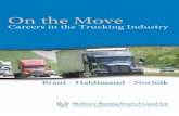 On the Move: Careers in  the Trucking Industry