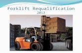 Forklift requalification 2013
