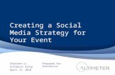 Creating A Social Media Strategy For Your Event