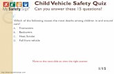 Child Vehicle Safety Quiz