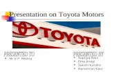 Presentation on toyota motors[1]