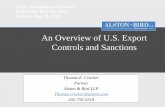 Export Compliance Management Seminar 29 & 31 May 2012: An overview of U.S. Export Controls and Sanctions