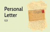 Situational Writing - Informal/ Personal Letter