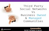 Third Party Social Networks Vs Business Owned Communities As A Social Marketing Strategy