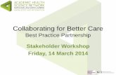 Collaborating for Better Care Stakeholder workshop presentation 14 03 14