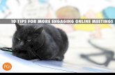 10 Tips for More Engaging Online Meetings