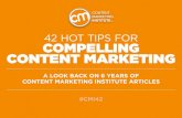 42 Hot Tips for Compelling Content Marketing