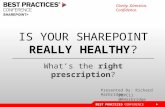 Best practices   is your share point really healthy