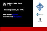 ACM Bay Area Data Mining Workshop: Pattern, PMML, Hadoop