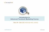 Introduction to Advanced Facebook Marketing Course