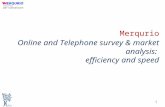 Online and telephone survey & market analysis: efficiency and speed