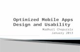 Optimized mobile apps