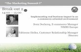 Marketing summit - Implementing real business impact in an e-commerce oriented environment