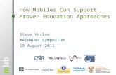 Examples of Mobile Interventions That Support Proven Education Approaches