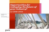 Opportunities for reshaping the future of your industry?