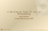 Whirlwind Tour of Social Networking