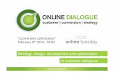 Conversion Optimization Roadmap - Online Dialogue